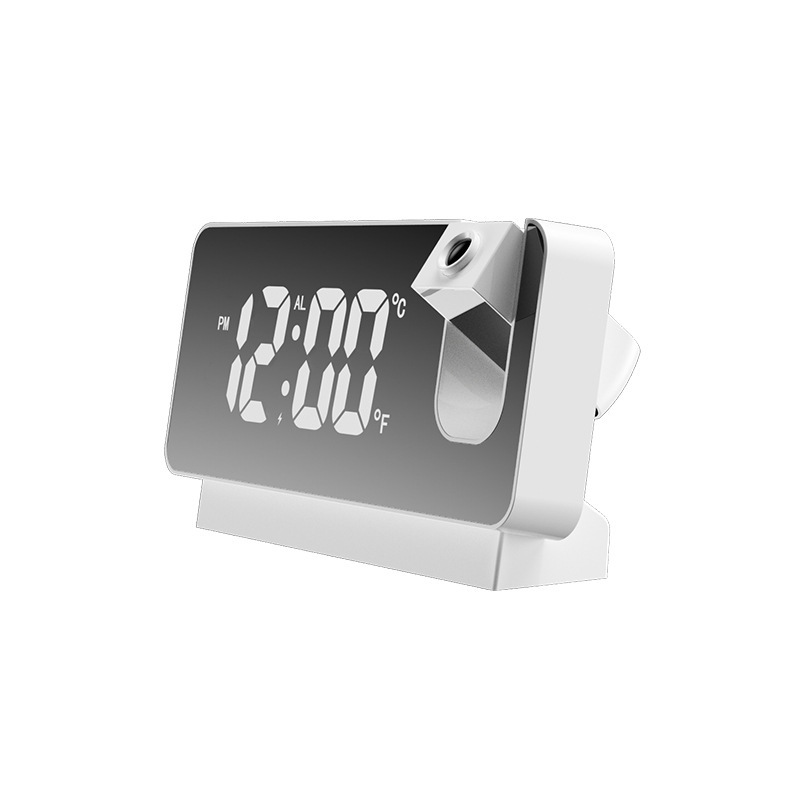 New Night Light Mirror Projection Clock LED Large Screen Digital Projection Clock Electronic Projection Alarm Clock
