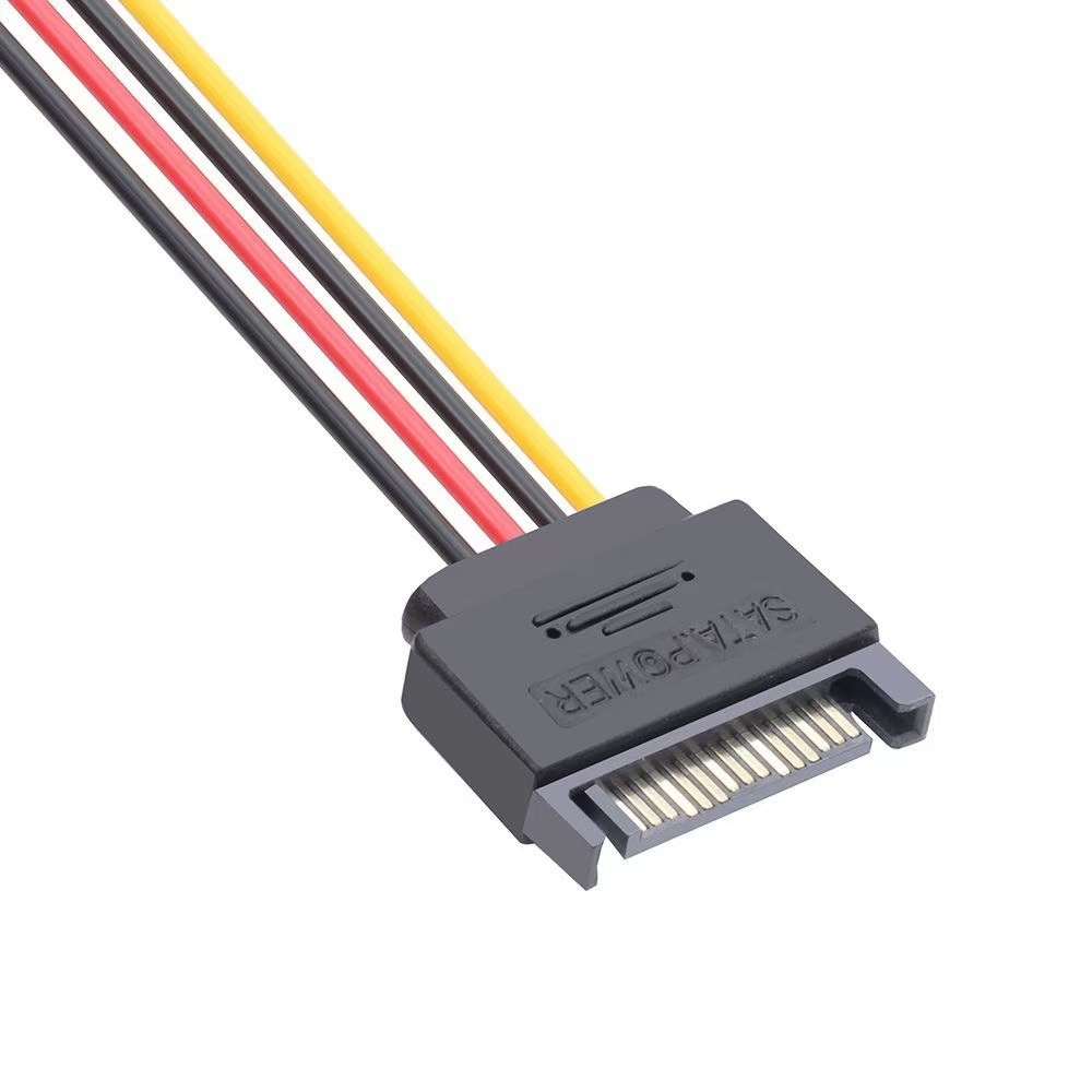 High quality SATA male to female all copper hard drive power cable extension cable SATA 15P male to female serial extension