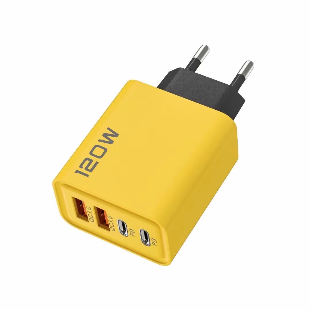 20W Dual PD+Dual USB Charger for Apple 15 Huawei Phone Dual Type-C Smart Fast Charging Head