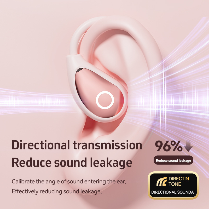 M95 Leather Texture OWS Open Bluetooth Earphones Explosive Wireless Translation Bluetooth Earphones Ultra-Long Battery Life AI Earphones