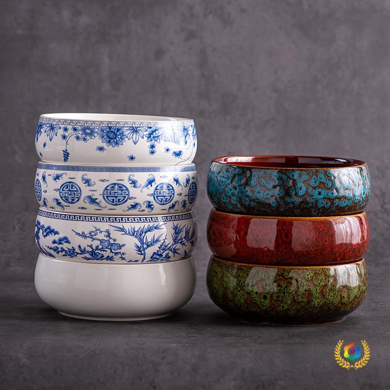 Large tea wash basin, extra large brush washer, water basin, tea bowl, ceramic Kung Fu tea set accessories, tea ceremony accessories, home tea tray