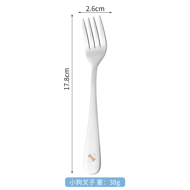 304 stainless steel cartoon spoon baby food spoon infant cute spoon baby learning to eat feeding spoon children's spoon