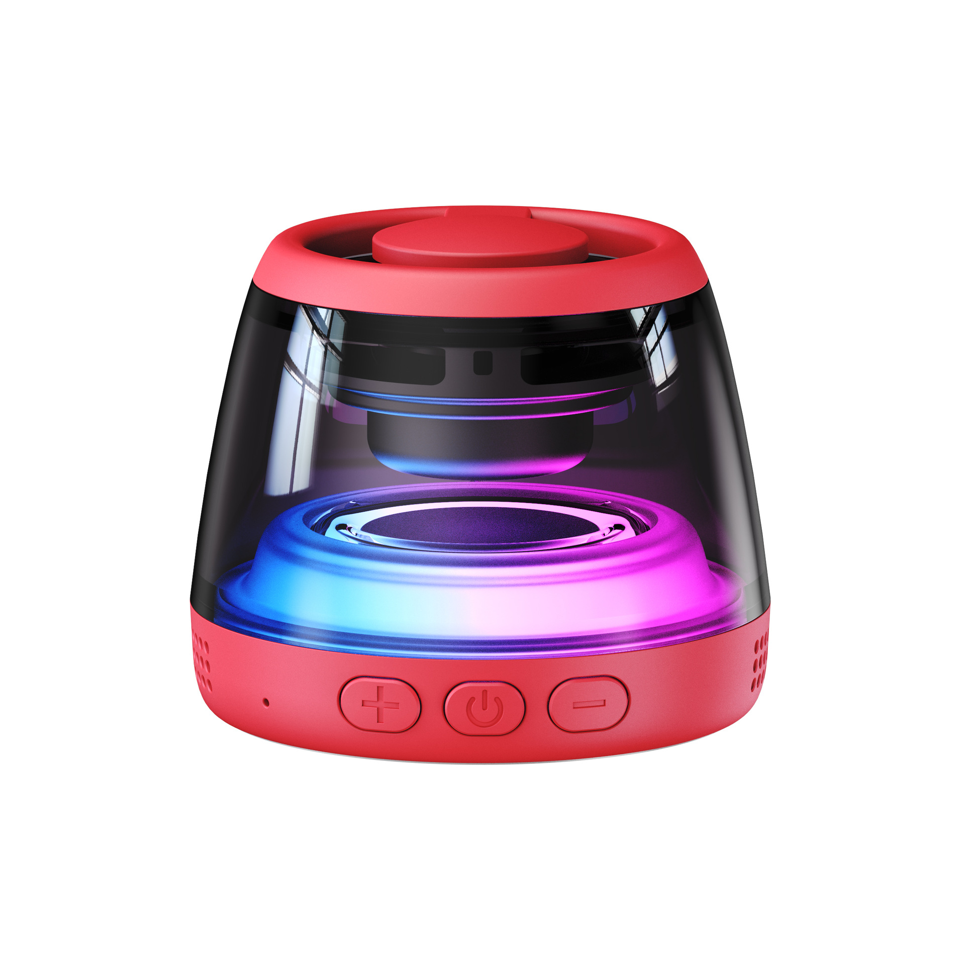 Magnetic Bluetooth speaker wireless outdoor plug-in card colorful magnetic small audio 6.0 Bluetooth small speaker