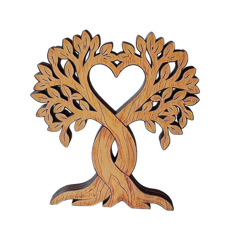 New Anniversary Gift Wooden Ornament Wedding Decoration Anniversary Couple Gift Wooden Ornament