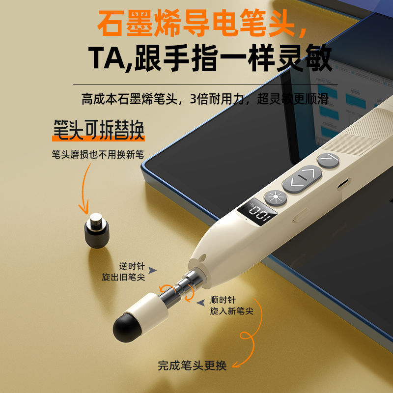 S18 Pointer Retractable Presentation Pointer Teacher Pointer Multifunctional PPT Digital Display Laser Projector Multimedia Remote Control