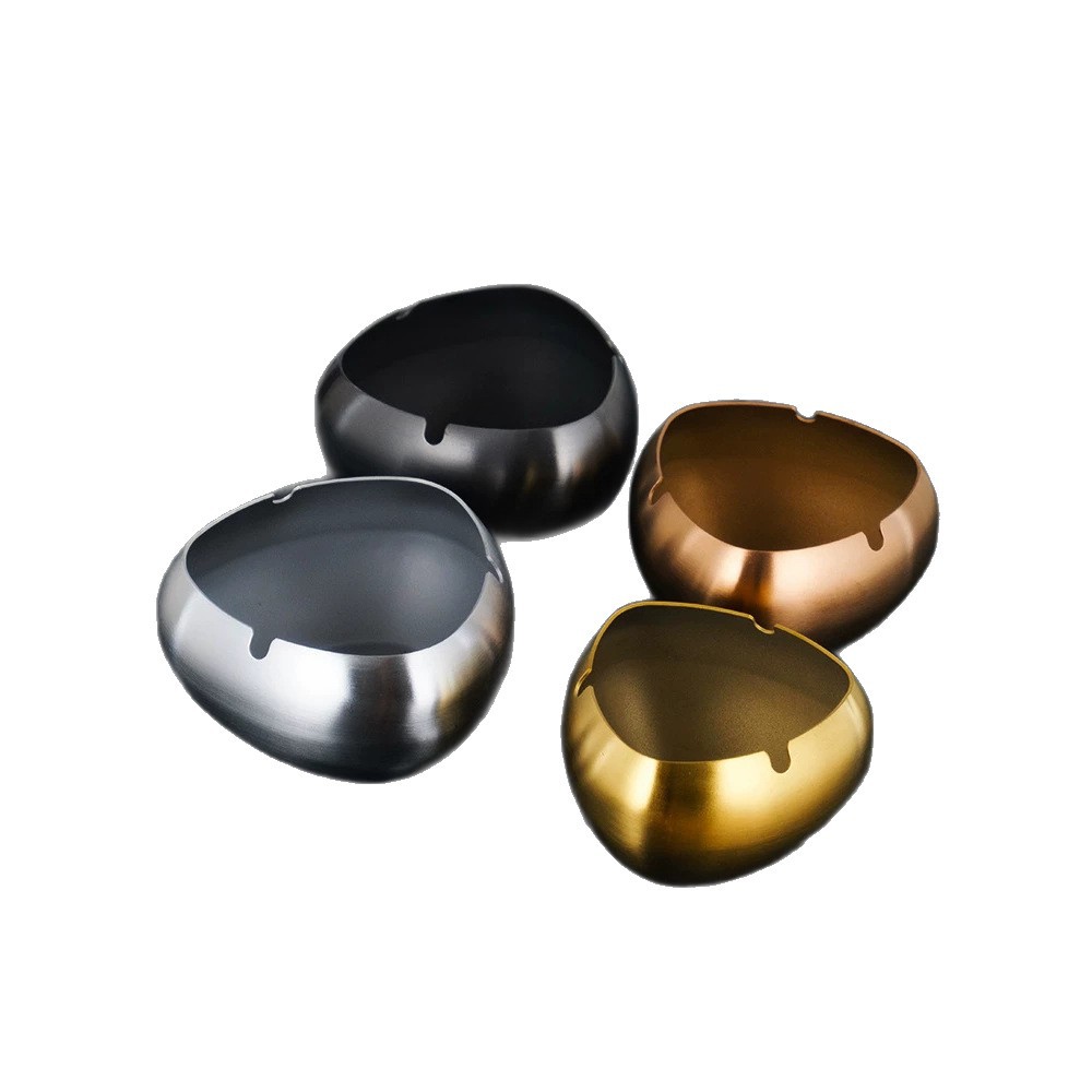 Heart-Shaped Stainless Steel Ashtray Home Anti-Drop Windproof Restaurant Hotel Bar Commercial Ashtray
