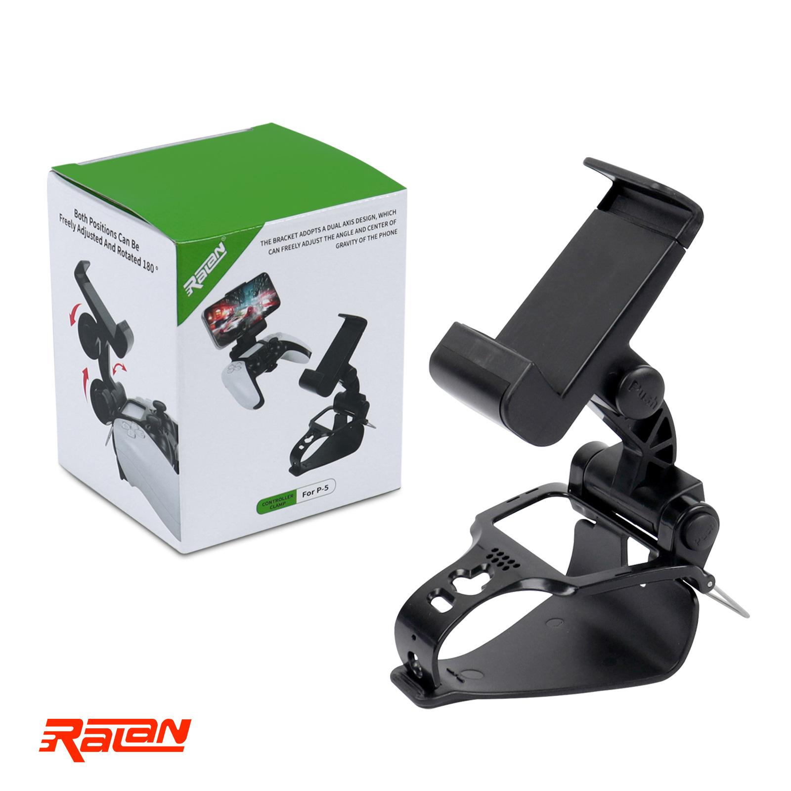 New PS5 game controller clip PS5 phone stand dual adjustable angle P5 metal retractable clip
