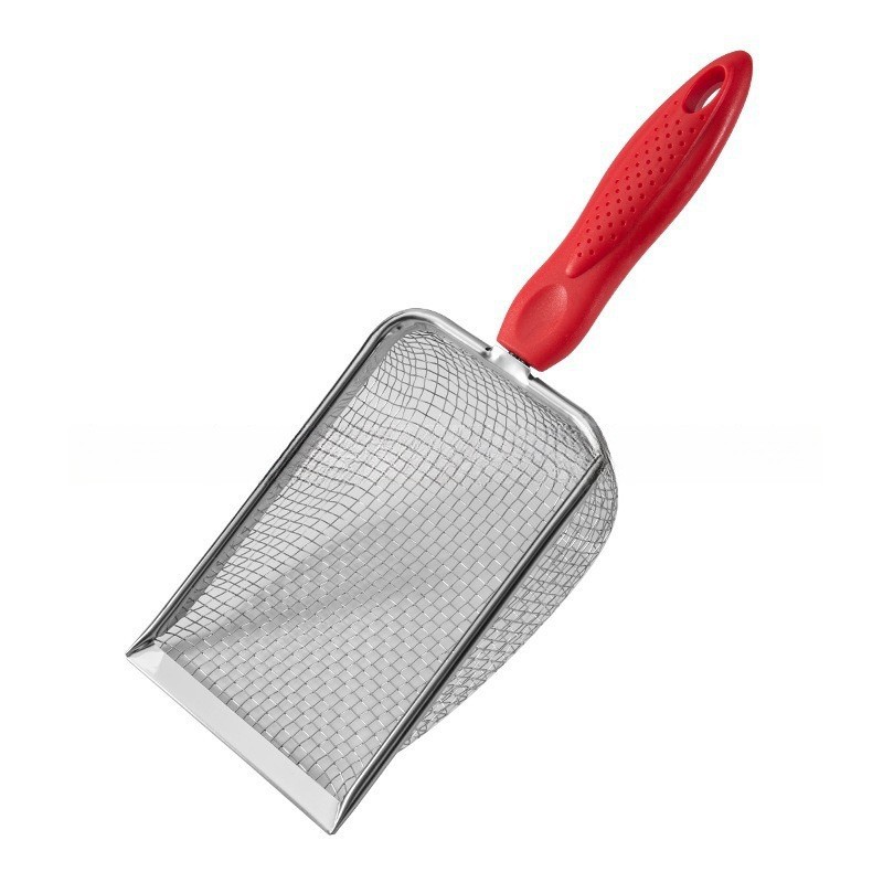 Stainless steel metal cat litter scoop, large size cat poop scoop, cat pet scoop, beach shovel