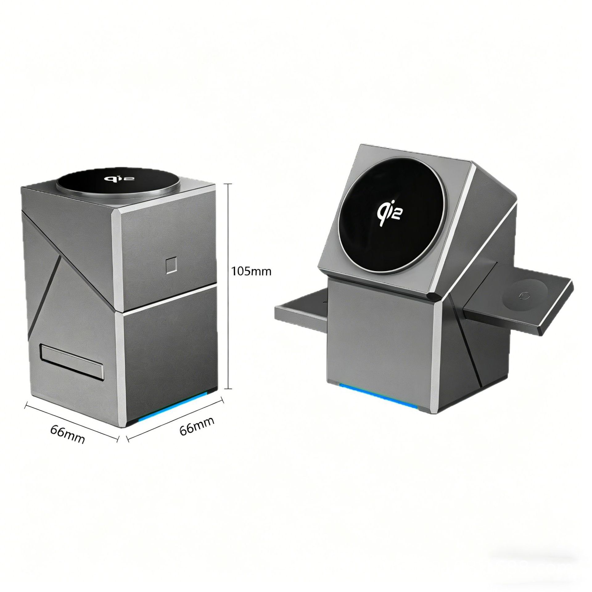 Magnetic 3-in-1 Foldable Wireless Charger 15W Fast Charging for Apple Magsafe Stand Wireless Charger
