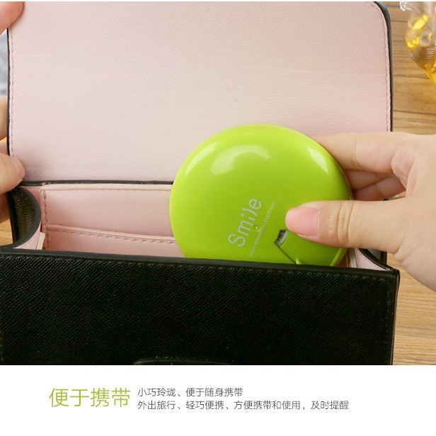 smile mini rotating portable rotating small pill box weekly round pill box portable large capacity box