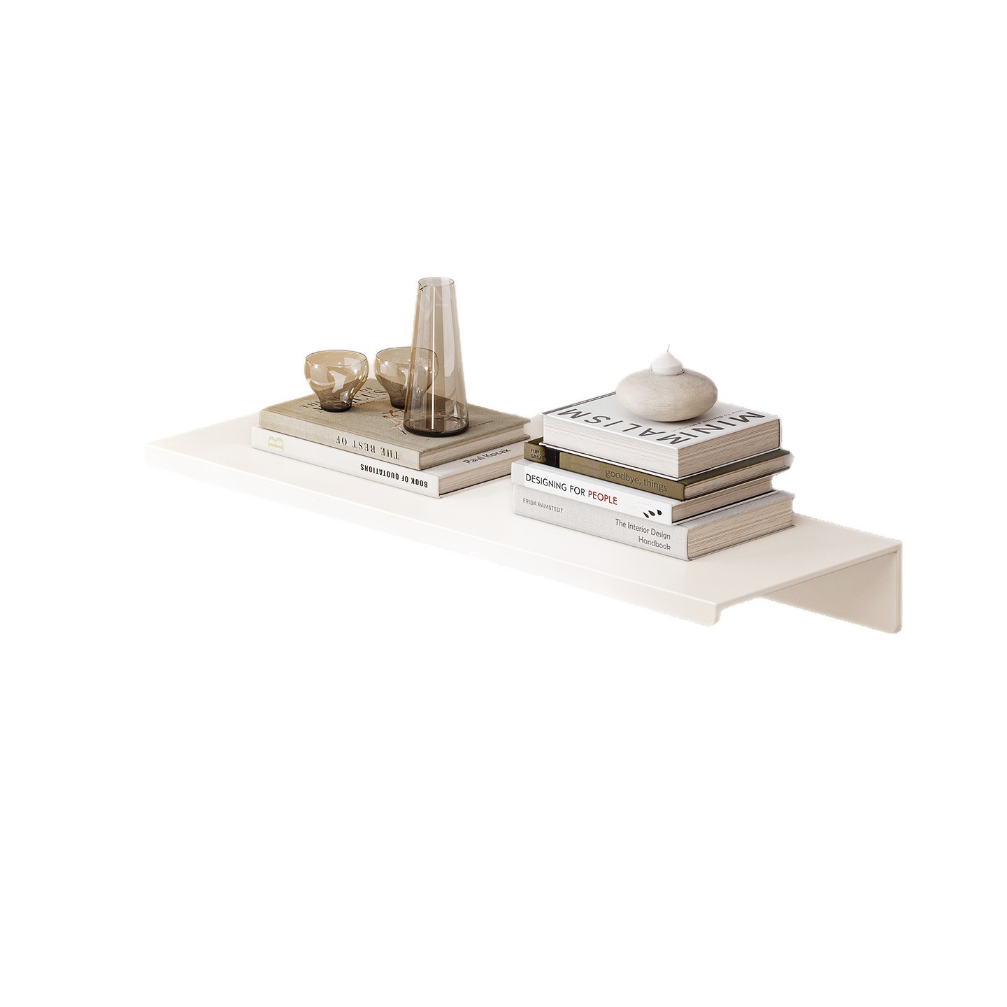Bathroom shelf one-word board layer board wall-mounted storage rack bathroom shelf board living room kitchen study bathroom no drilling
