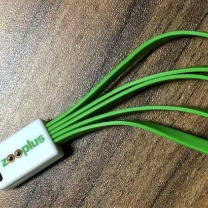 6-in-1 keychain data cable mini Android type-c multi-functional six-in-one charging cable gift