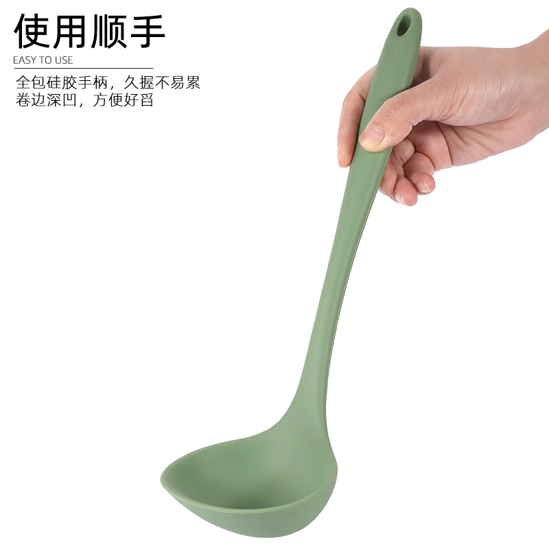 Silicone Kitchen Utensils Soup Spoon Spatula Slotted Spoon Non-stick Pan Kitchenware Food-grade Kitchen Set