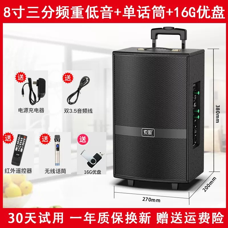 8寸标准版+单话筒+U盘