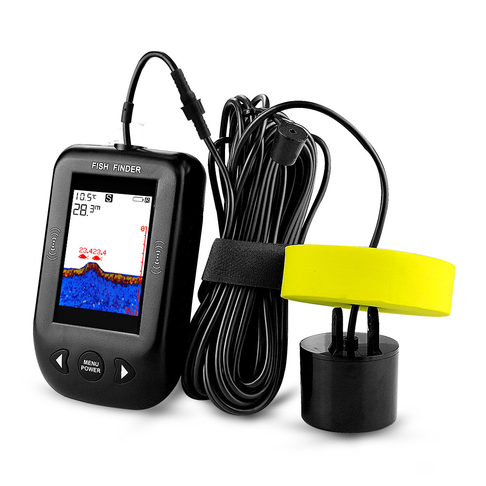 Erchang Sonar Fish Finder Smart Night Fishing Color HD Wired Ultrasonic Detector Fish Finder