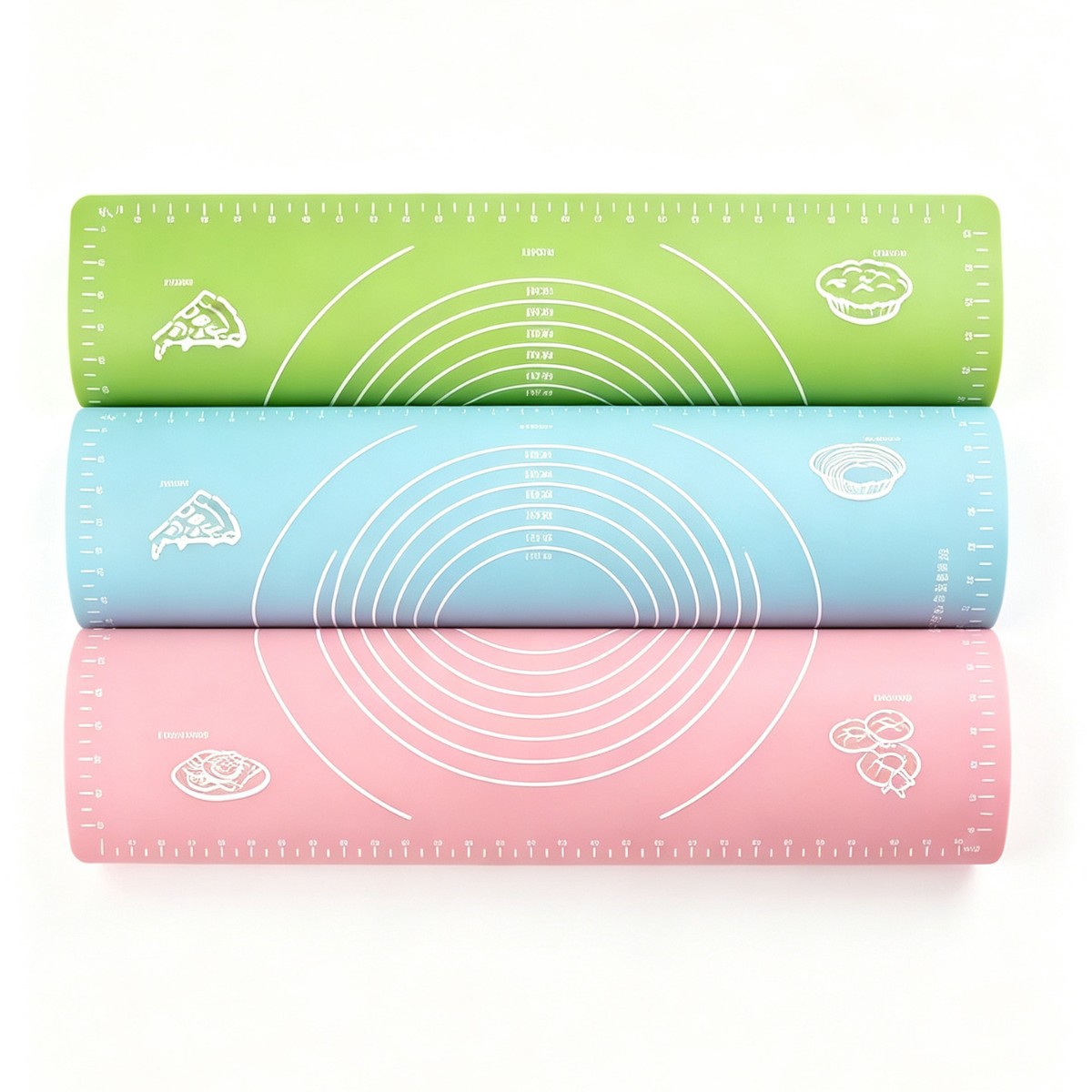 Food-grade silicone kneading mat, thickened non-slip non-stick with scale, home rolling mat