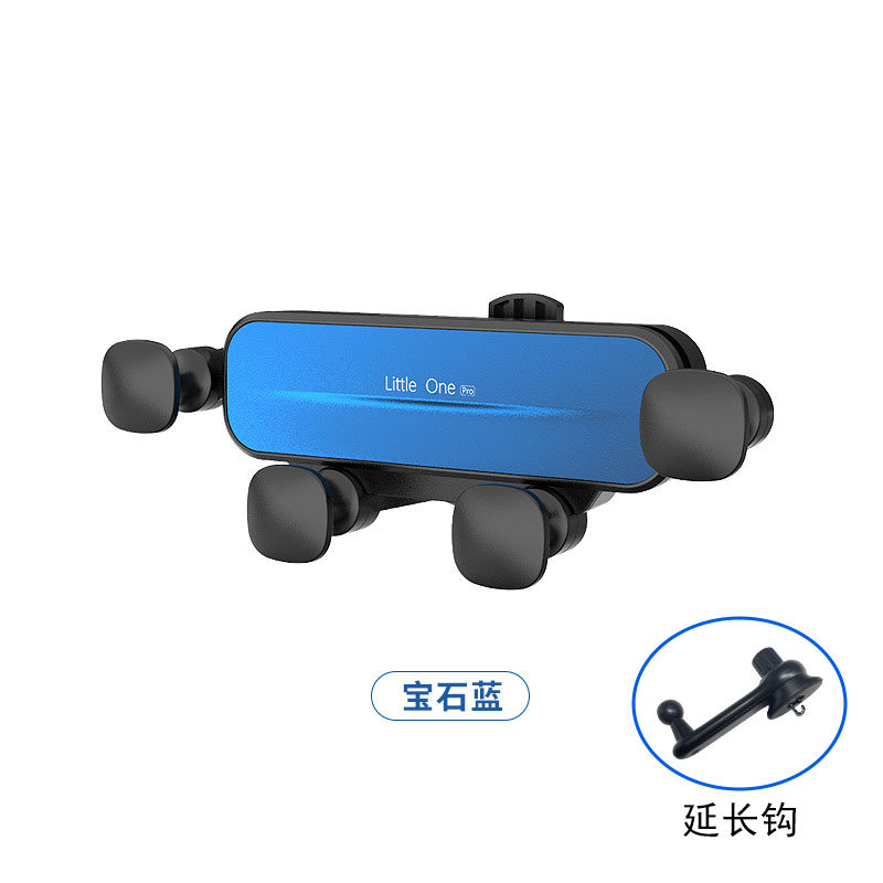Car Phone Holder Metal Gravity Air Vent Silent Car Universal Snap-On Cartoon Phone Holder