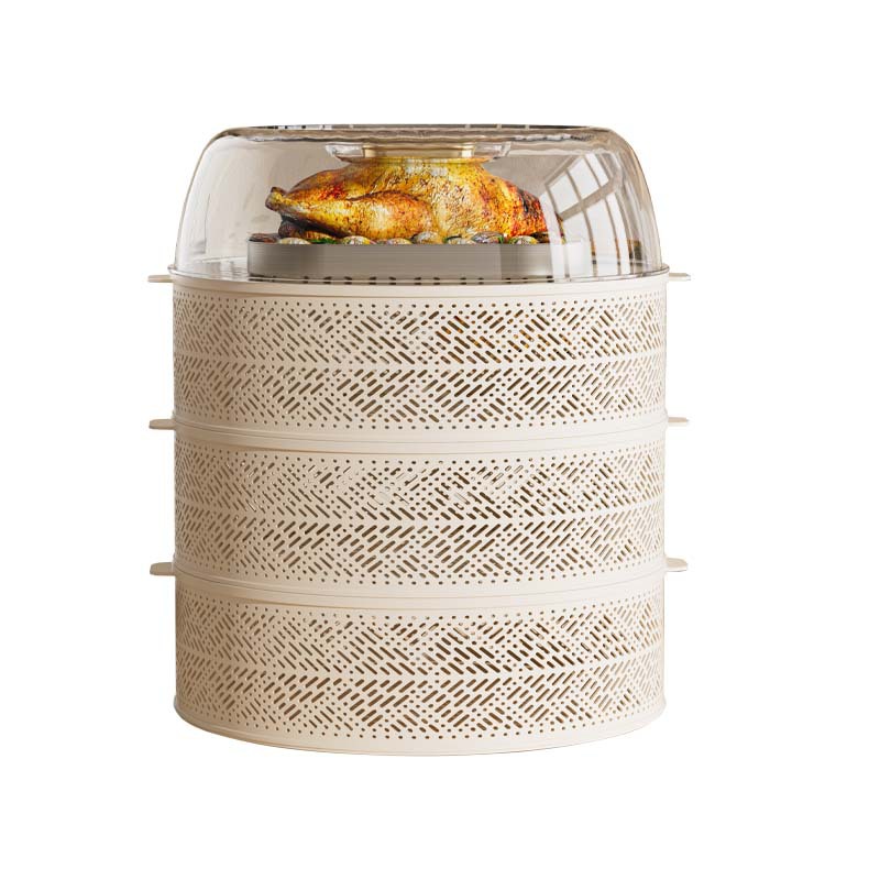 Multi-Layer Hollow Food Cover Home Food Cover Table Cover for Leftovers Anti-Mosquito Fly Dust-Proof Food Cover Storage Box