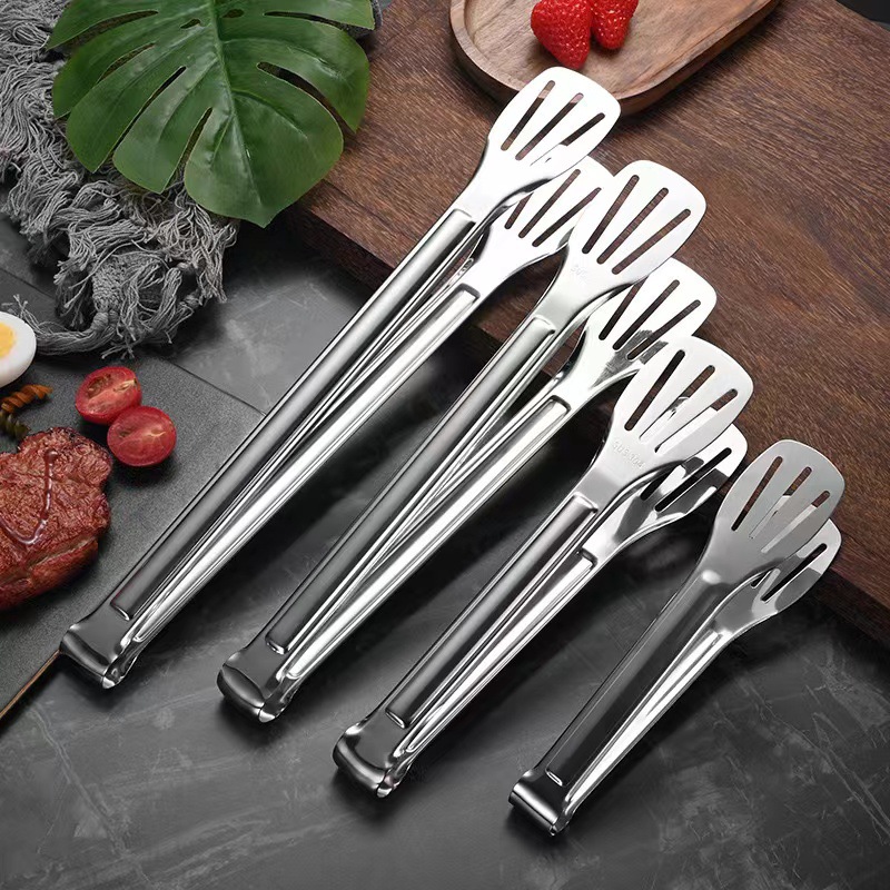 304 stainless steel three-line clip, bread clip, barbecue clip, food clip, kitchen household food clip tool
