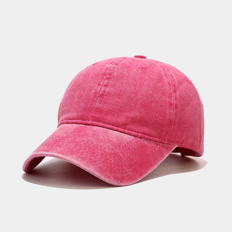 Washed Simple Baseball Cap for Men and Women, Outdoor Duckbill Cap, Simple Cap, Customizable