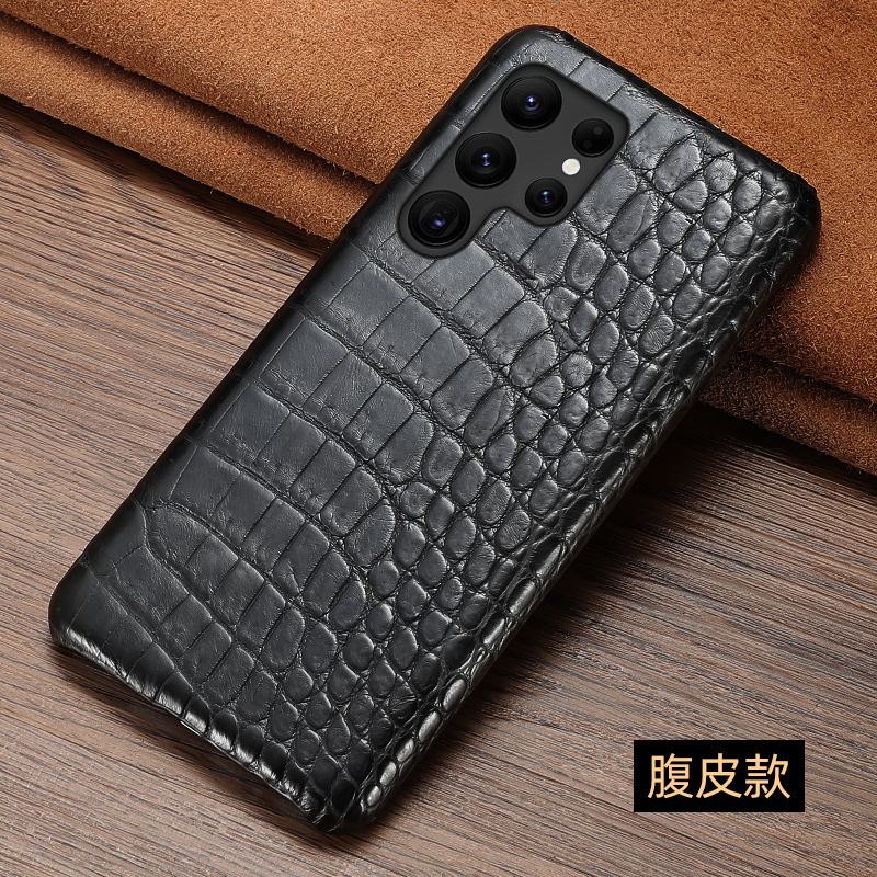 Applicable Samsung S25 Ultra crocodile leather phone case Galaxy S24 protective case luxury anti-drop men's case