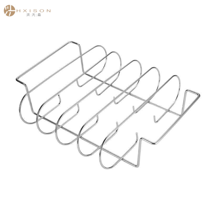 Air fryer grill rack, barbecue steak rack, non-stick paint chicken tool, lamb chop rib rack