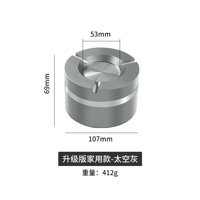 Car Ashtray Anti-Fly Ash Rotating Openable with Lid Car Home Office Desktop