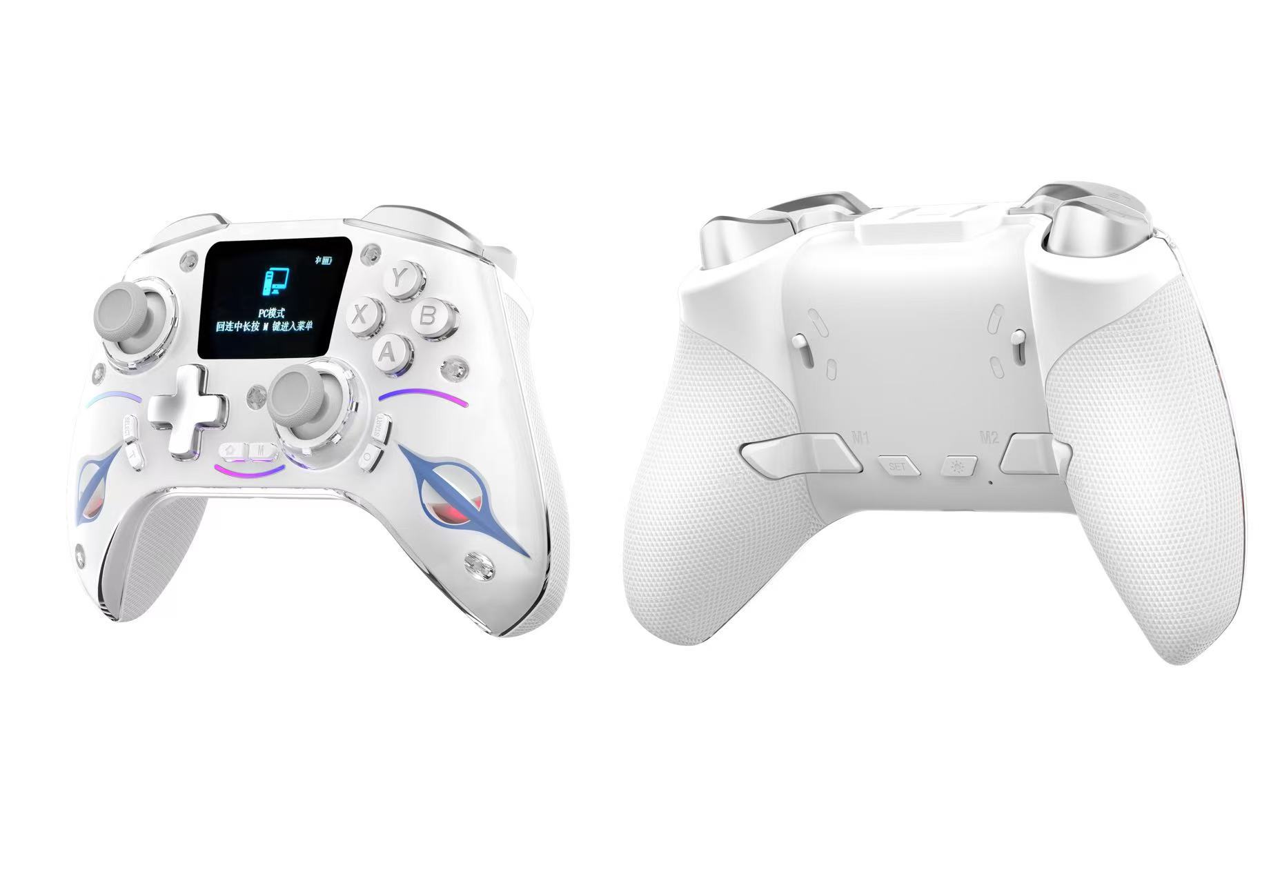 Multi-Function Game Controller Screen Display Android iOS Game Controller Compatible with PC/PS4/Switch Controller