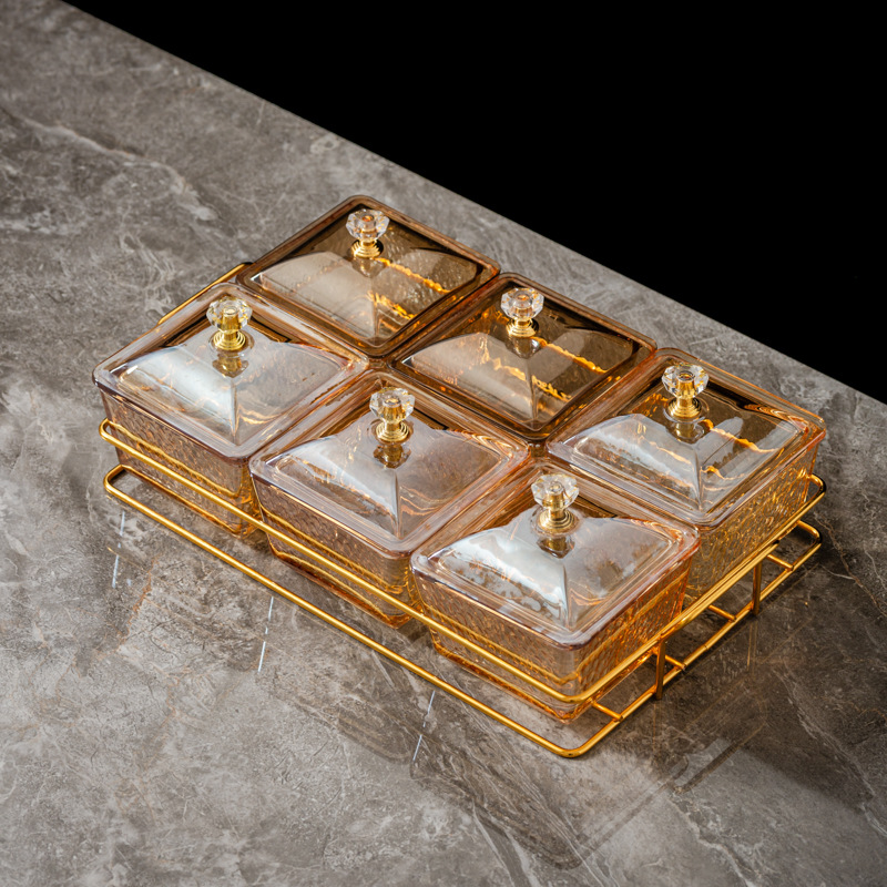 Nordic acrylic fruit tray, bar, KTV, foot bath, hairdressing, commercial display plate, snack dish, compartment tray, storage box