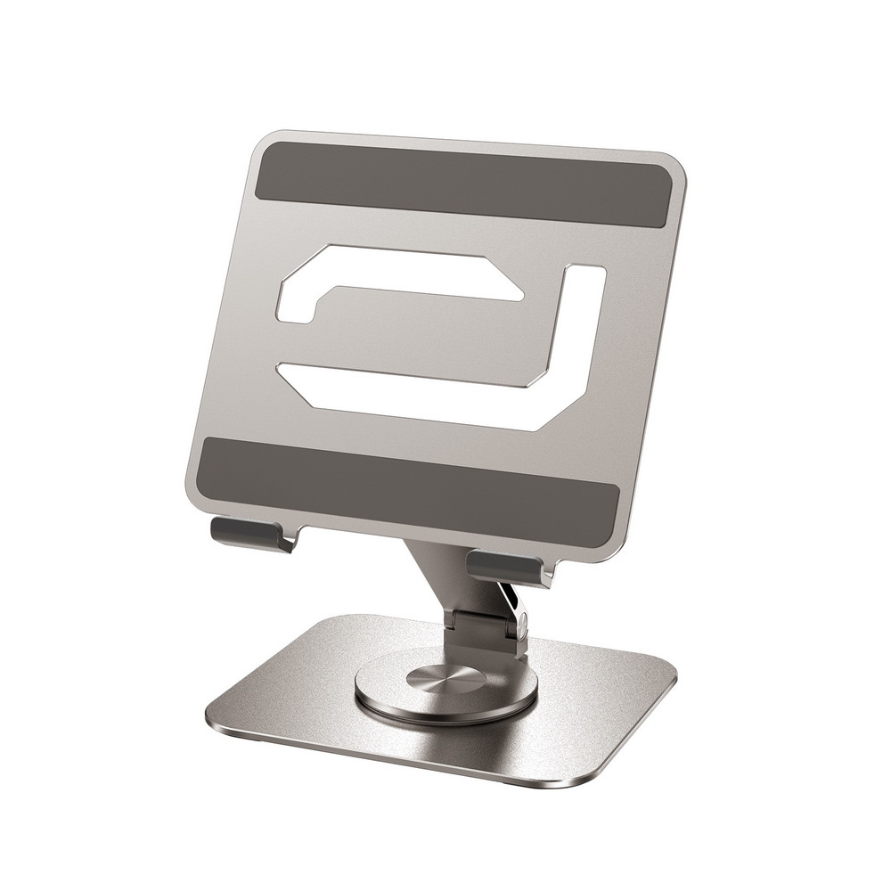 Aluminum alloy phone folding stand lazy desktop live streaming stand multifunctional rotating phone tablet stand