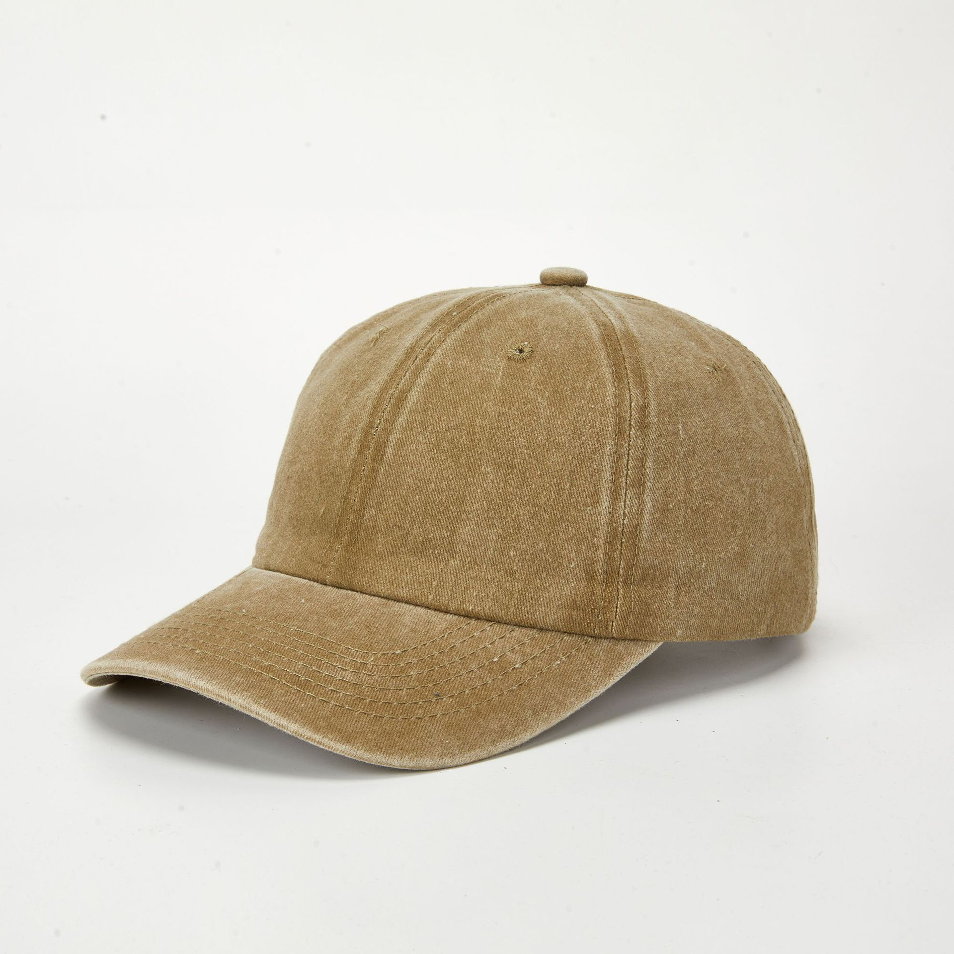 Washed Baseball Cap Coated Distressed Solid Blank Visor Cap Hat for Women