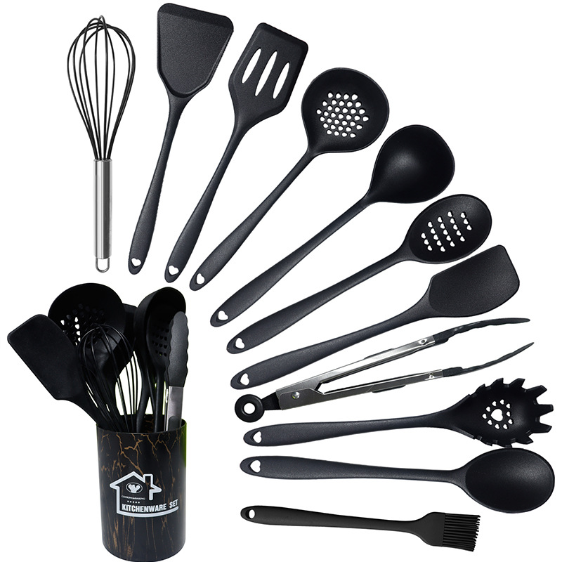 Silicone Spatula and Soup Spoon 22-Piece Set Non-Stick Silicone Spatula Food Grade High Temperature Resistant Silicone Kitchenware Set