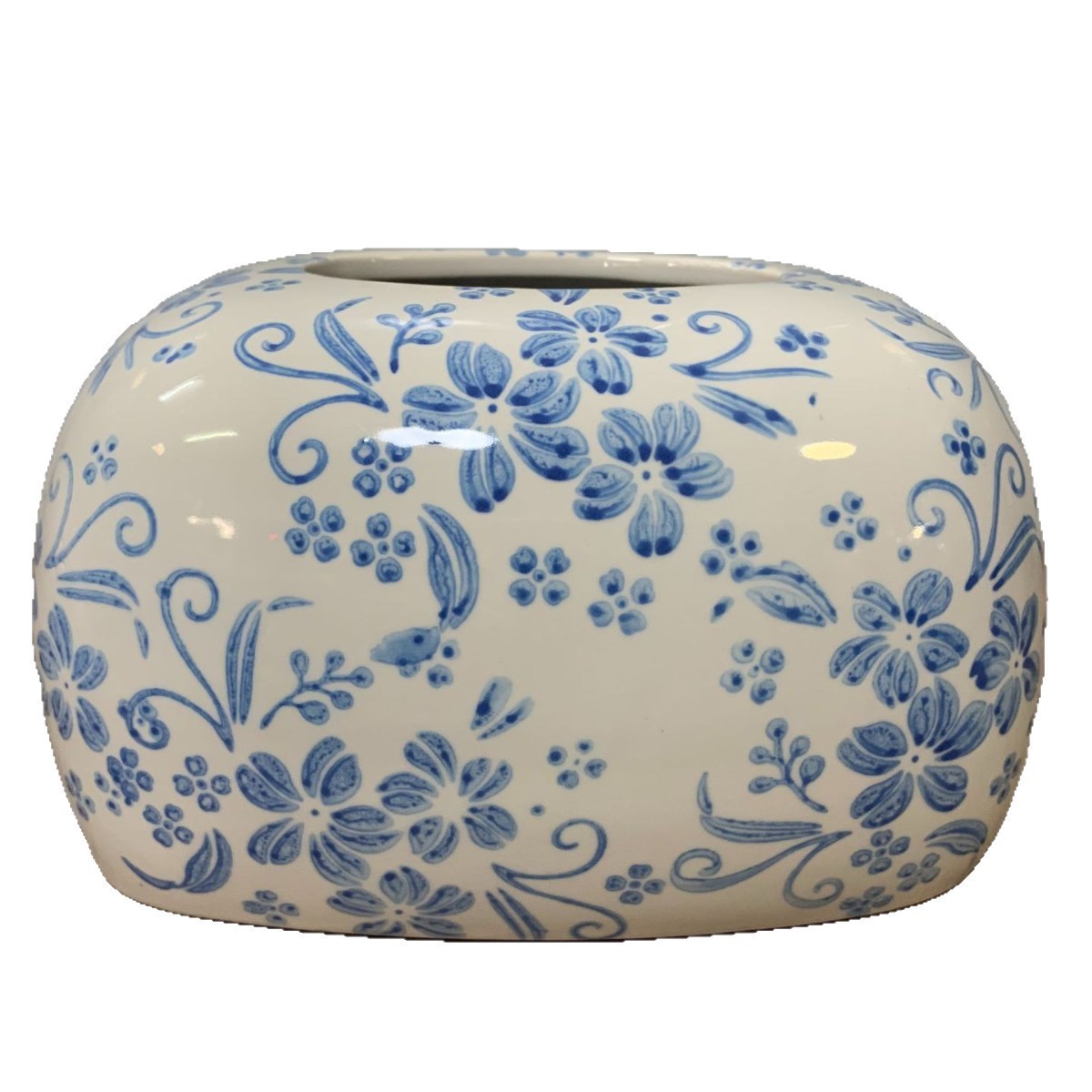 Chinese Countryside Ceramic Household Tissue Box European Style Living Room Dining Room Decorative Tissue Box Napkin Tissue Box
