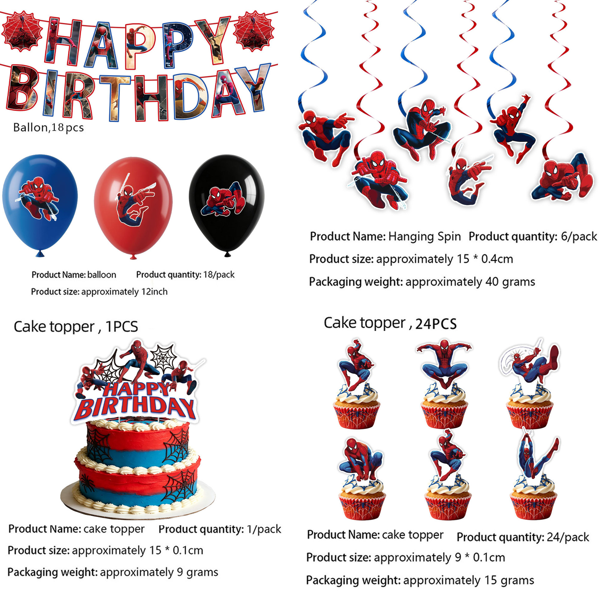 New Hero Spider-Man Theme Boy Birthday Party Tableware Paper Plate Paper Cup Napkin Tablecloth