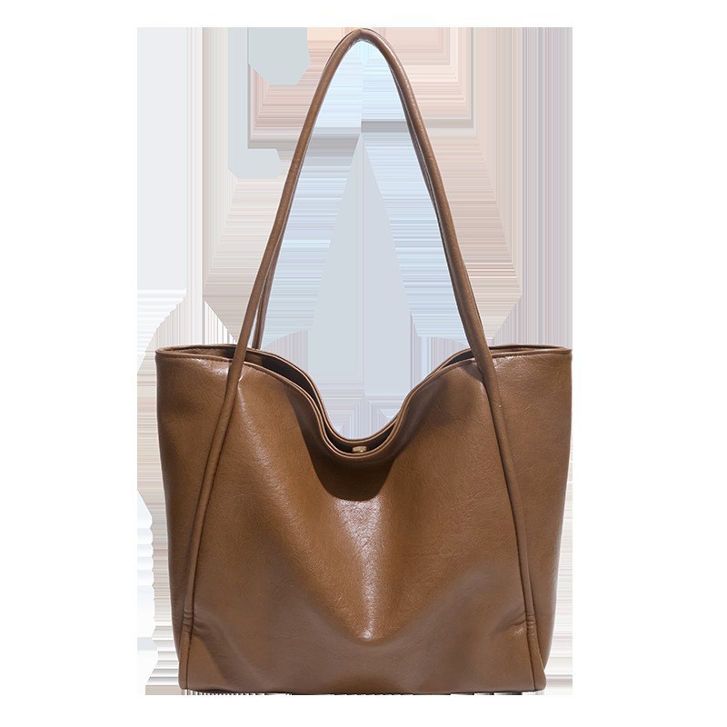 2025 Autumn Winter New Bag Niche Single Shoulder Bag Simple Tote Bag Casual Commuter Handheld Bag