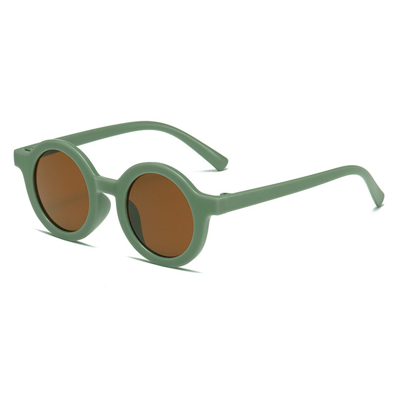 Children's sunglasses, parent-child frosted glasses, new for 1-8 years old, baby decoration fashion show, kids round sunglasses