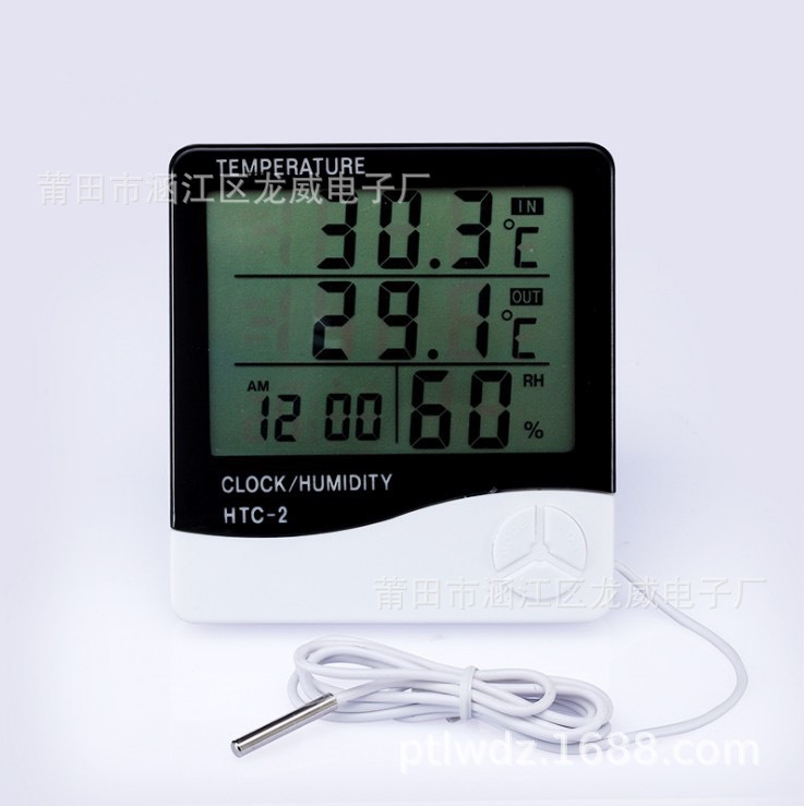 Indoor and Outdoor Thermometer Hygrometer HTC-2