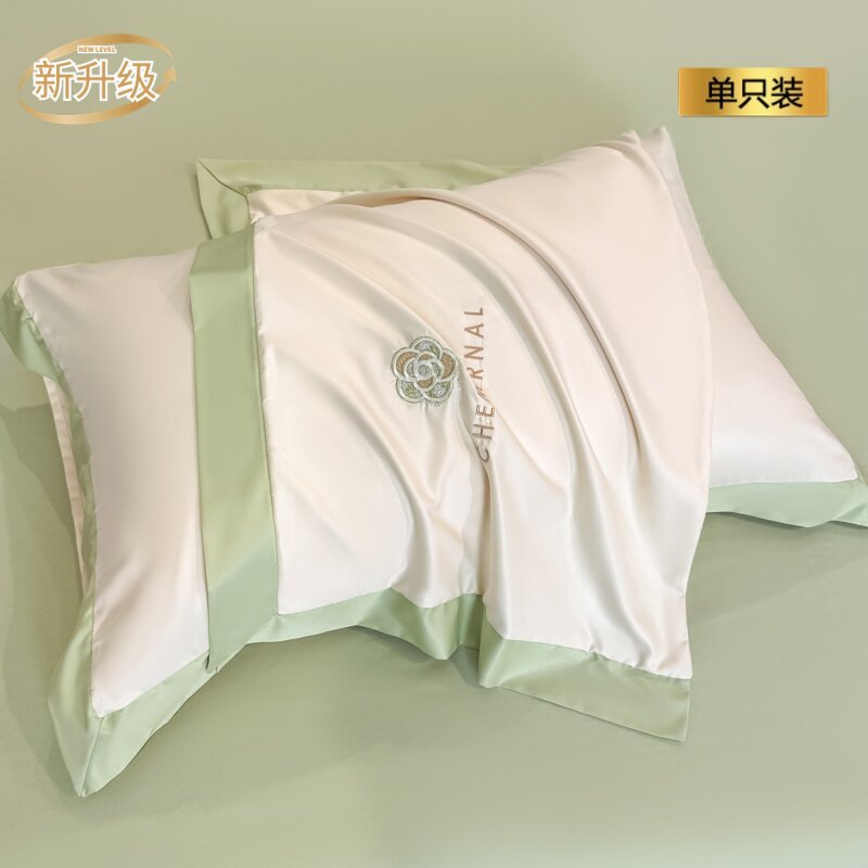 【新升级】【单只装】奶白川绿【冰凉透气 舒睡无压痕】 · 48cmX74cm