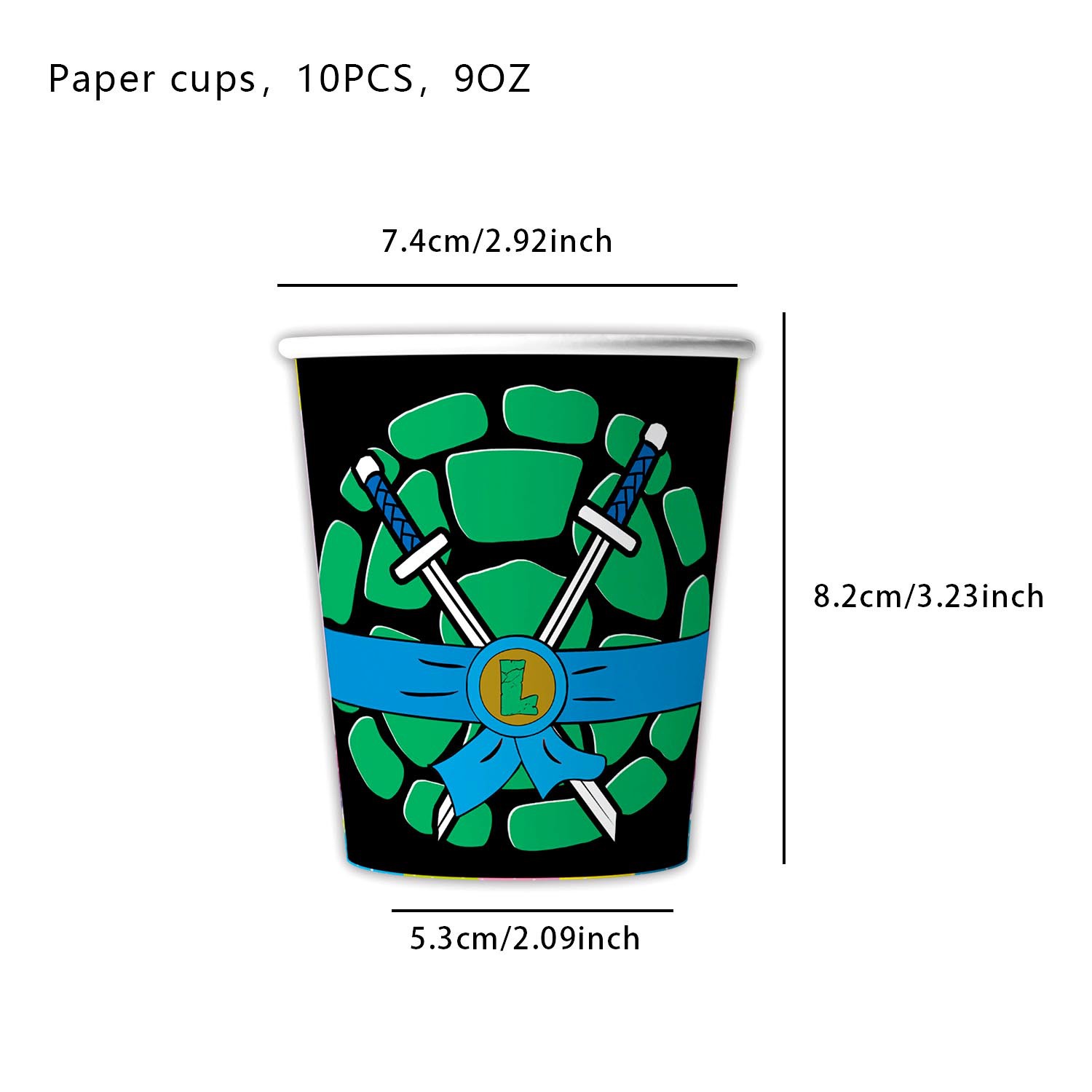New Teenage Mutant Ninja Turtles Theme Children's Birthday Party Tableware Paper Plate Napkin Tablecloth Bunting Flag Cake Decoration