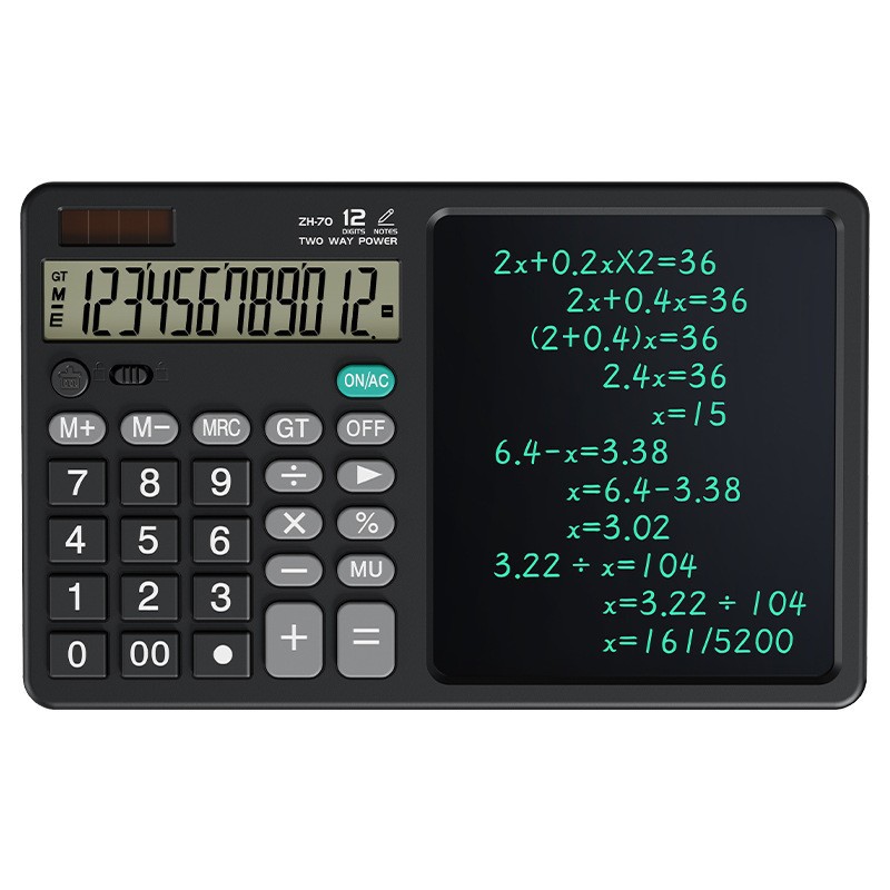 Calculator LCD Writing Board Dual Power Supply Business Gift Teacher's Day Gift Office Computer Memo