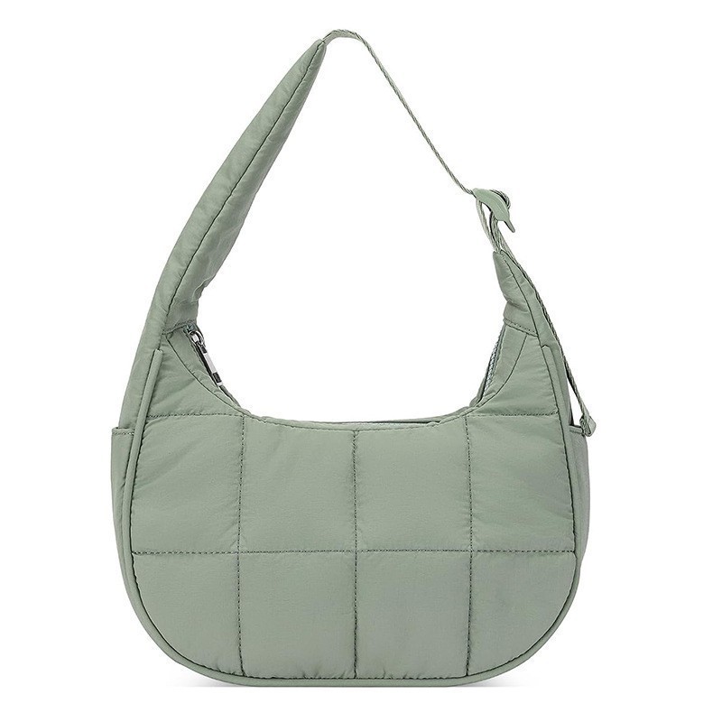 New Women's Small Down Bag Single Shoulder Bag Nylon Single Shoulder Wallet Handbag with Adjustable Strap