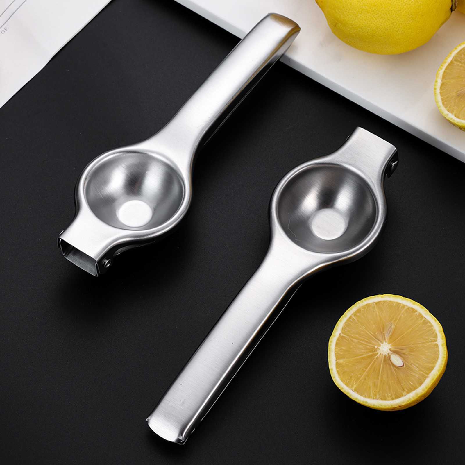 Stainless steel lemon clip, manual lemon squeezer, household kitchen tool, fruit juicer, thickened lemon clip