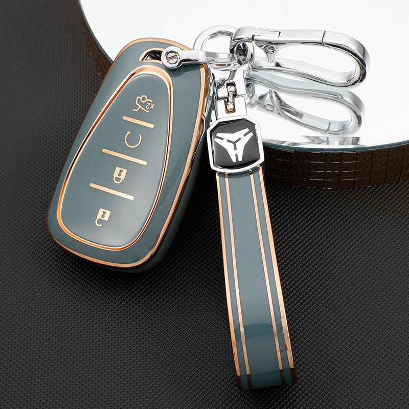 For Chevrolet Explorer Malibu XL Car Key Bag New Cruze Protective Shell Bag Buckle Male Female