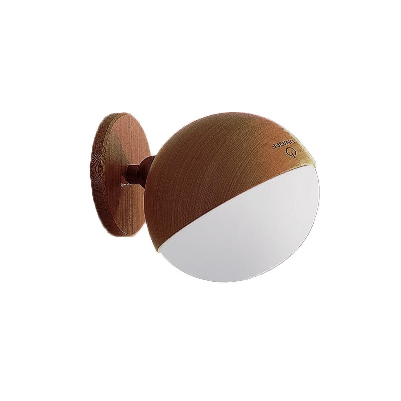 Wooden eye protection desk lamp bedside wall lamp bedroom corridor entrance solid wood human body induction lamp