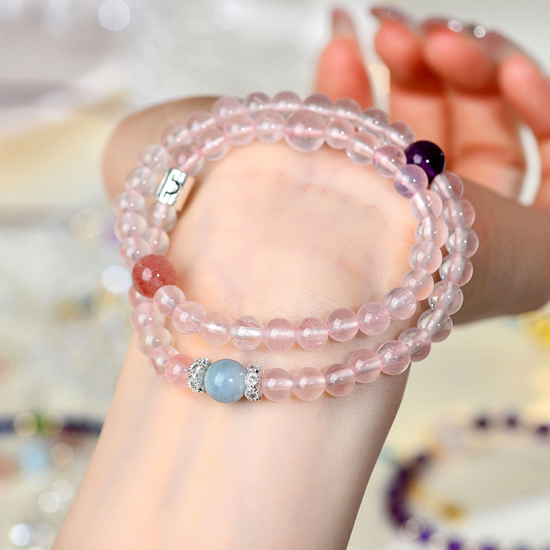 Natural Crystal Multi-treasure Twelve Zodiac Bracelet Original Network Live Streaming Women's Bracelet Jewelry Custom