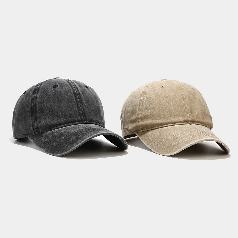 Washed Simple Baseball Cap for Men and Women, Outdoor Duckbill Cap, Simple Cap, Customizable
