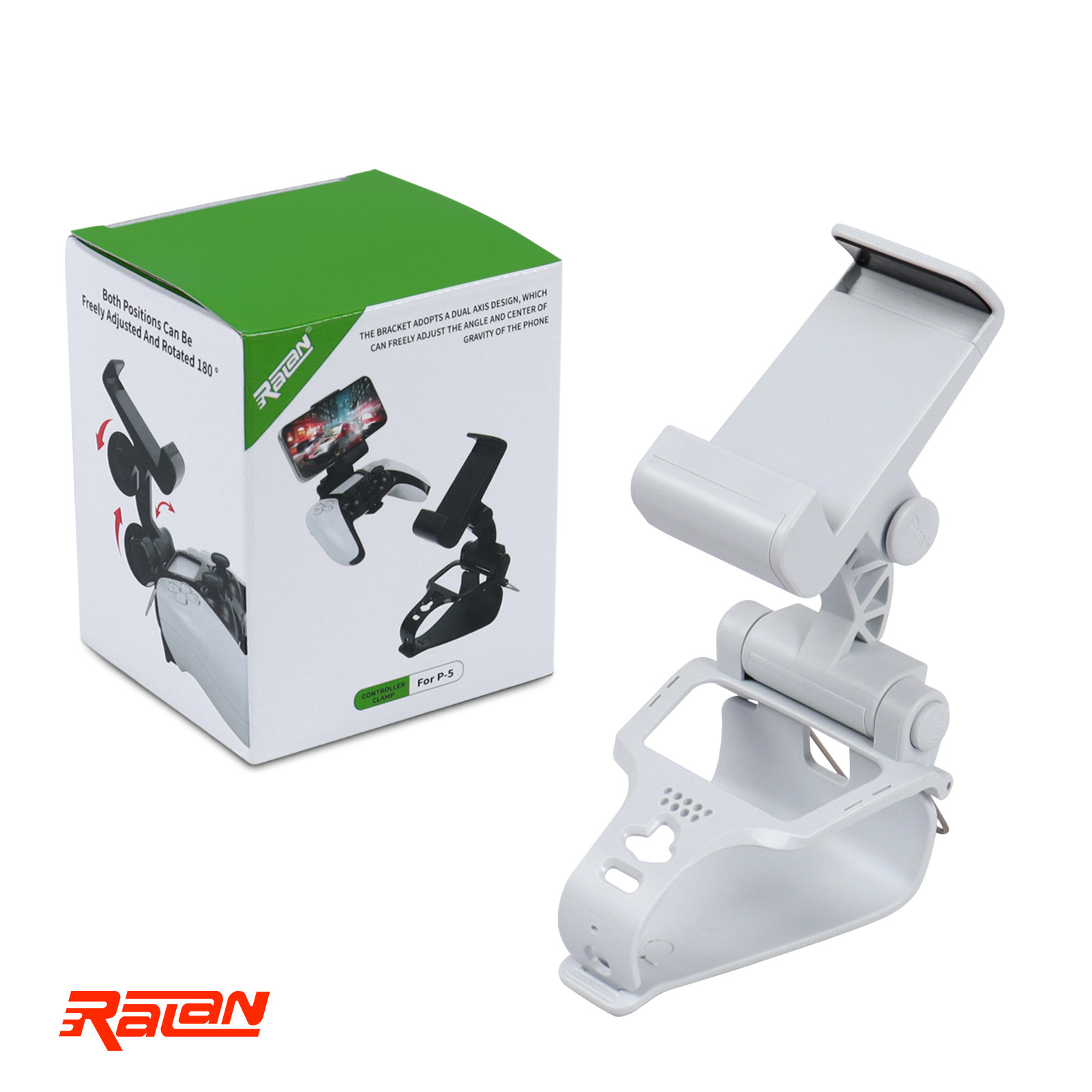 New PS5 game controller clip PS5 phone stand dual adjustable angle P5 metal retractable clip