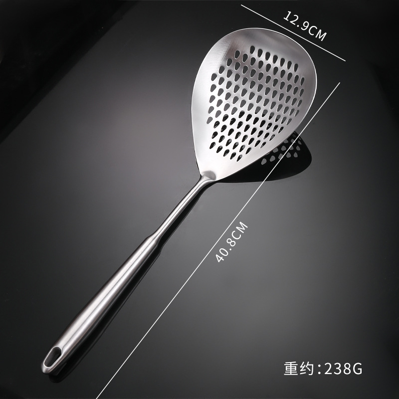 201 stainless steel slotted spoon household kitchen frying colander large deep noodle strainer dumpling strainer pepper strainer