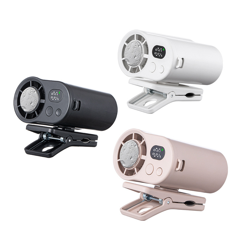 F27 Waist-Mounted High-Speed Fan Semiconductor Cooling Portable Air Conditioner Clip Umbrella Neckband Desktop Handheld Fan BSMi