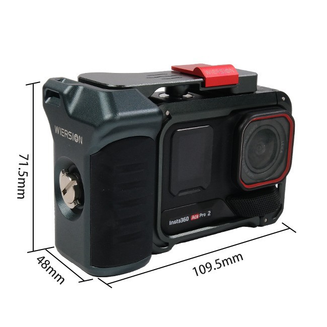 WIERSION Wilson Insta360 Ace Pro 2/1 Street Photography Handle Kit Action Camera Photography Cage Accessories